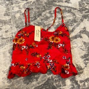 floral crop top